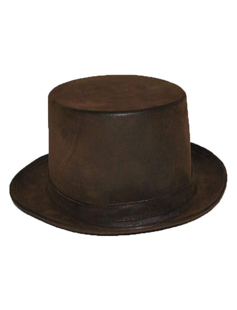 Top Hat – Aged Leather Look (Brown or Black) - Image 2