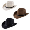 Cowboy Hat with Buckled Band – Adult (60 cm)