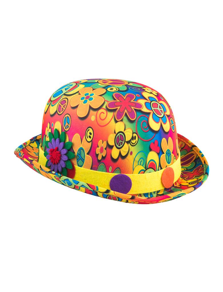 Flower Power Bowler Hat – Adult Size