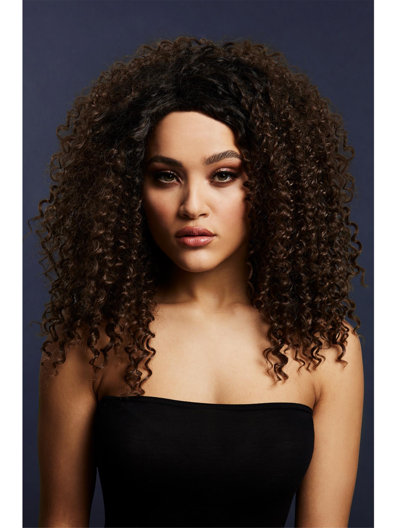 Fever Lizzo Wig – Big Curls, Short with Centre Parting, 3 colours - Image 3