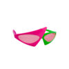 80s Zig Zag Glasses – Neon Green & Pink