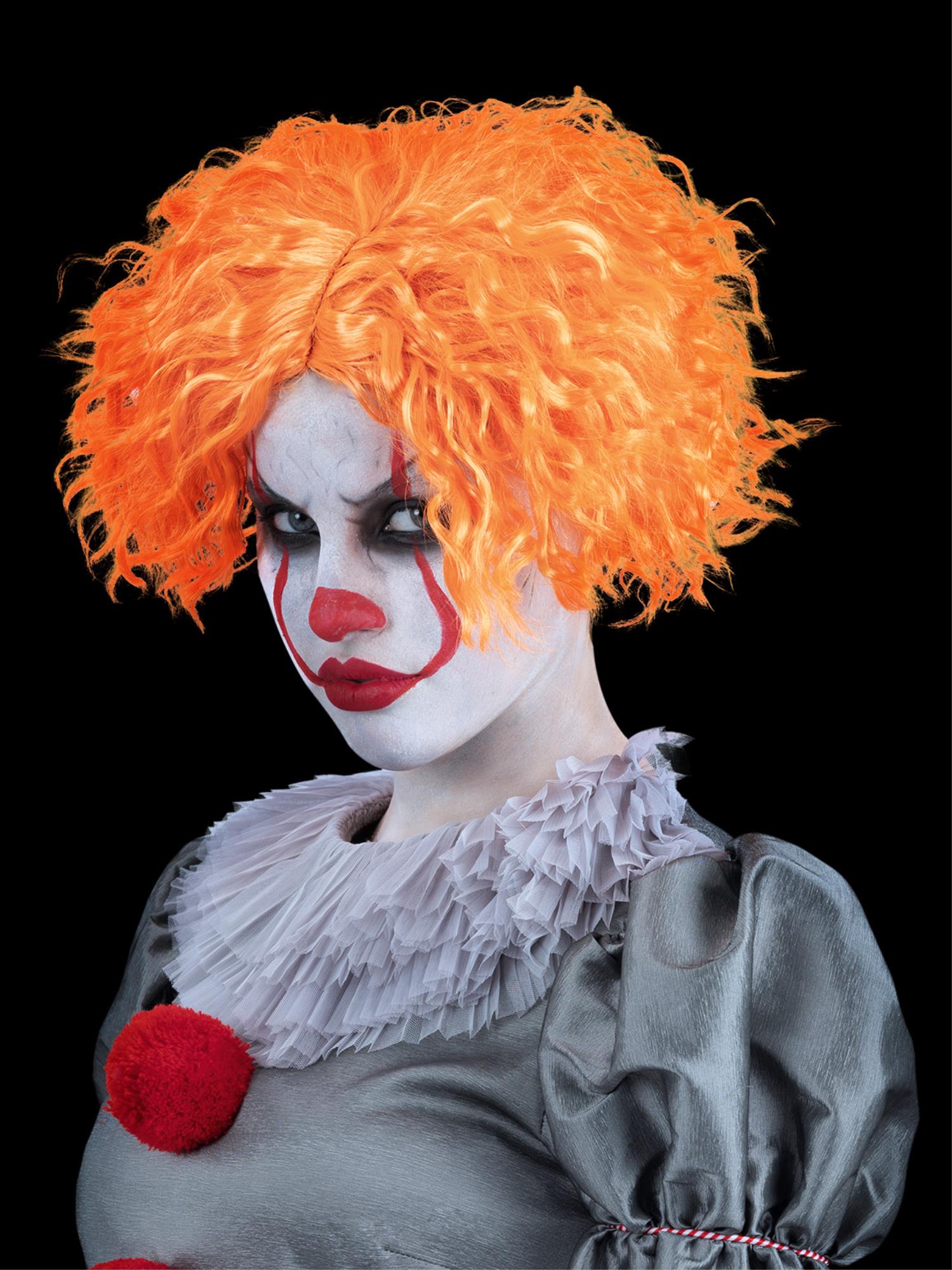 IT Chapter Two Wig – Short & Wavy, Orange Fancy Dress Wig