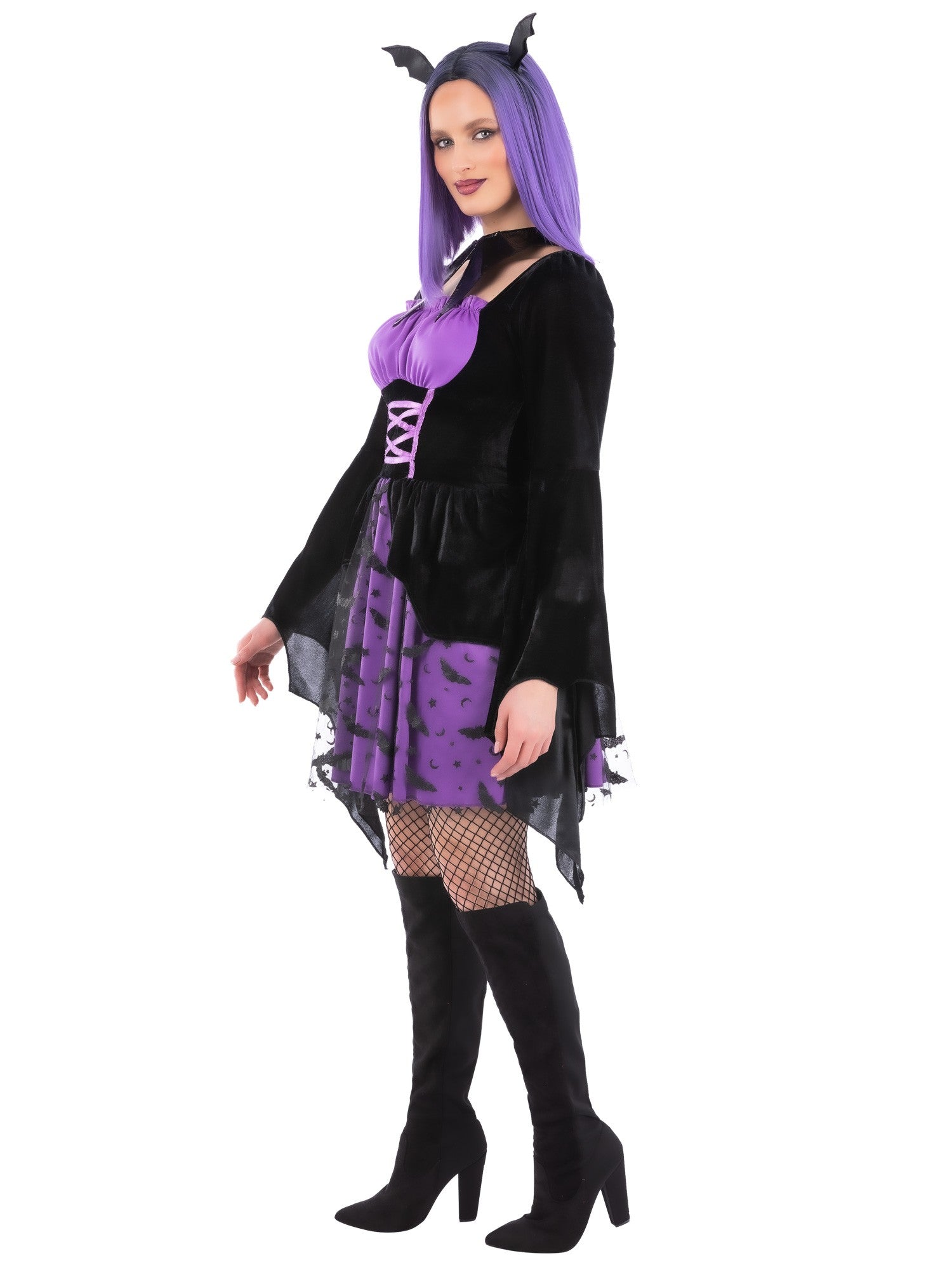 Vampiress Bat Cosplay Costume - Image 3