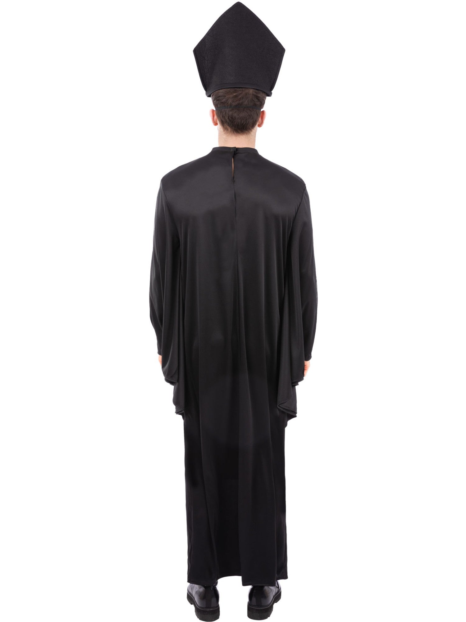 Cardinal Sin Costume – Robe & Hat with Attached Mask - Image 4