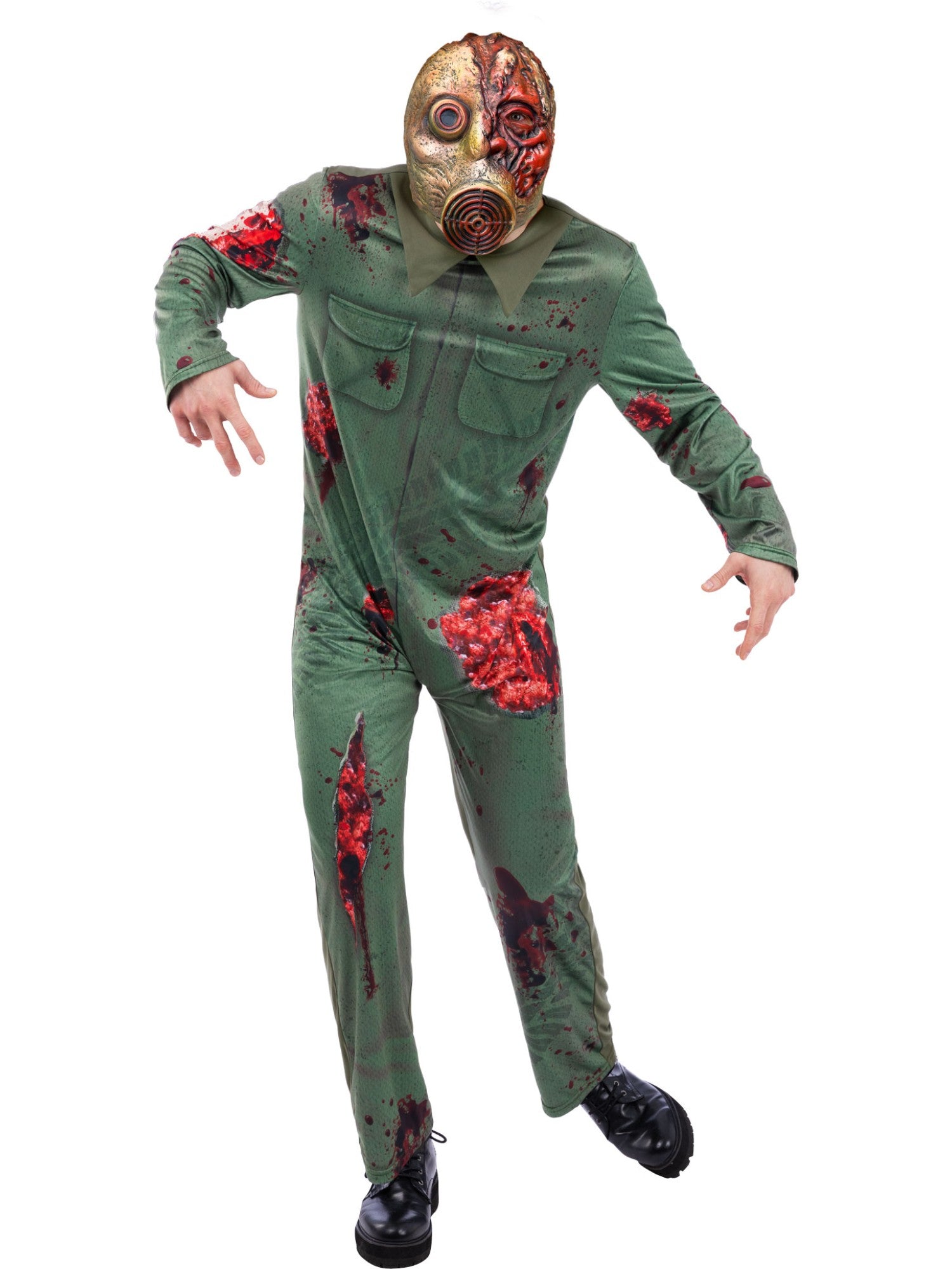 Revenge Killer Gas Mask Zombie Costume – Jumpsuit & Mask