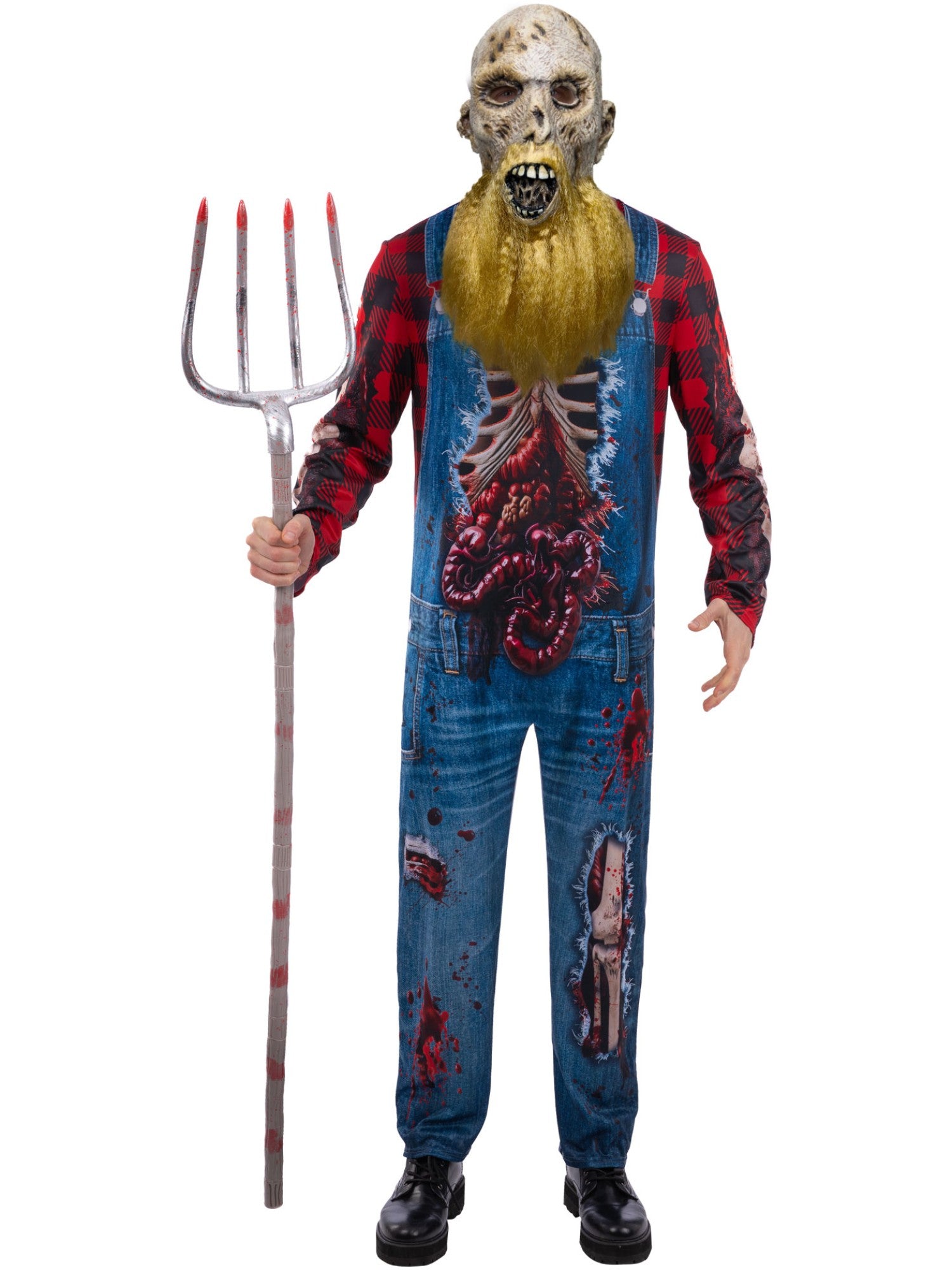 Hillbilly Zombie Costume – Jumpsuit & Mask