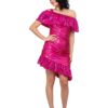80s Pink Sparkle Cocktail Dress Costume