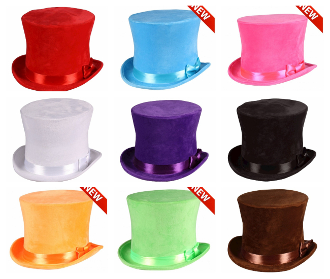 Deluxe Velvet Touch Top Hat – Victorian Style