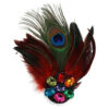 Peacock Feather & Jewel Hair Decoration – 20s / 30s Style