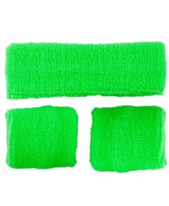 80s Neon Sweatband Kit – Neon Green
