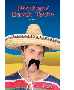 Mexican Moustache – Black Droopy