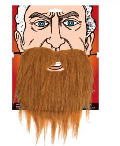 Gingery Brown Beard on Elastic