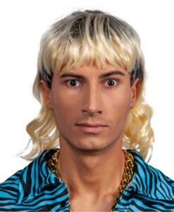 80s Exotic Mullet Wig – Blonde with Dark Roots