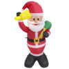 Santa Inflatable with 3 LED Lights – 120cm