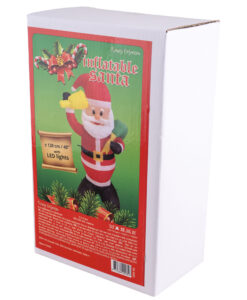 Alternative view of Santa Inflatable with 3 LED Lights – 120cm