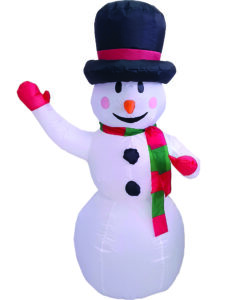 Inflatable Snowman with 3 LED Lights – 120cm