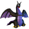 Giant Inflatable Purple Dragon – 250cm Light-Up Display