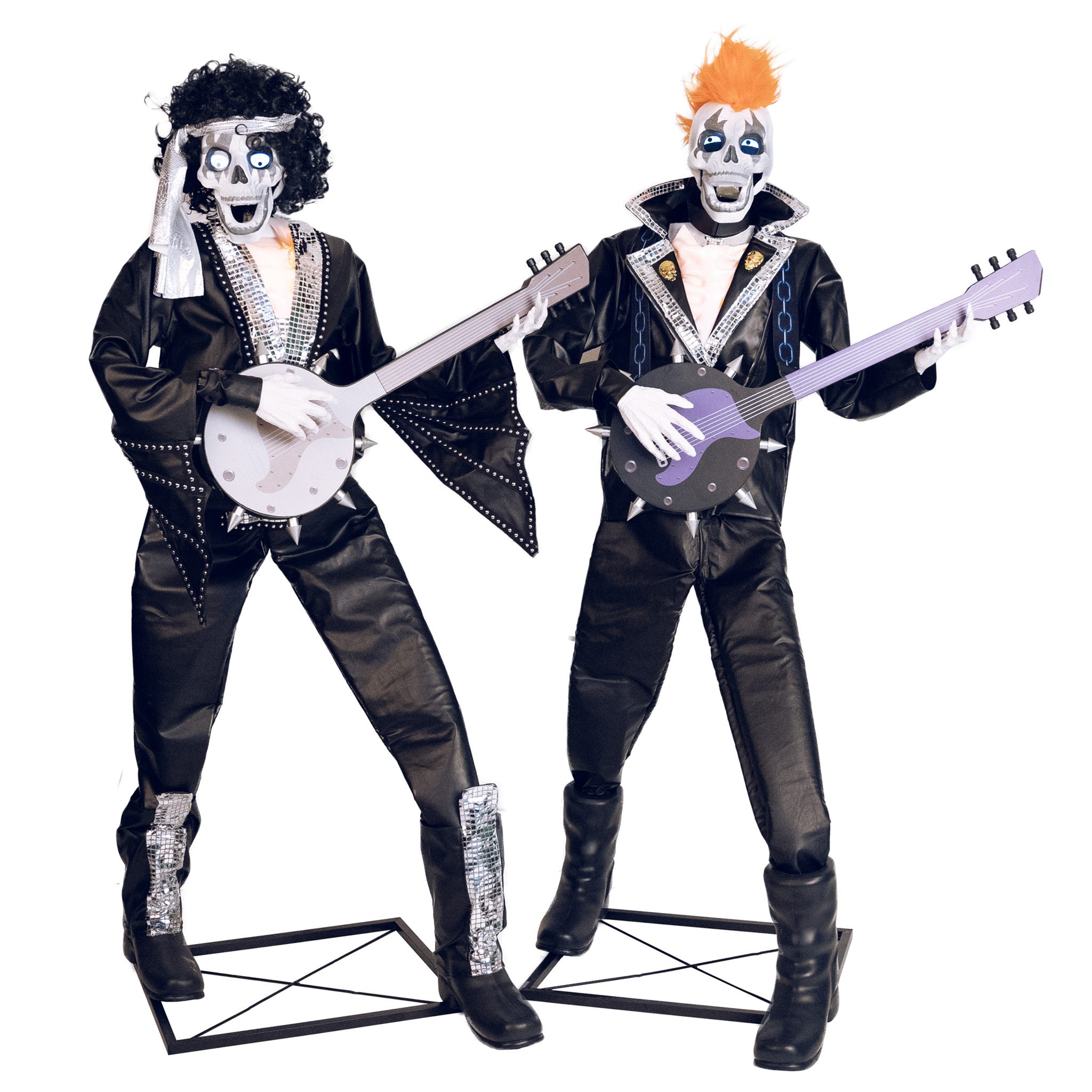 Punk Rock Skeleton Duo Animatronic – 185cm