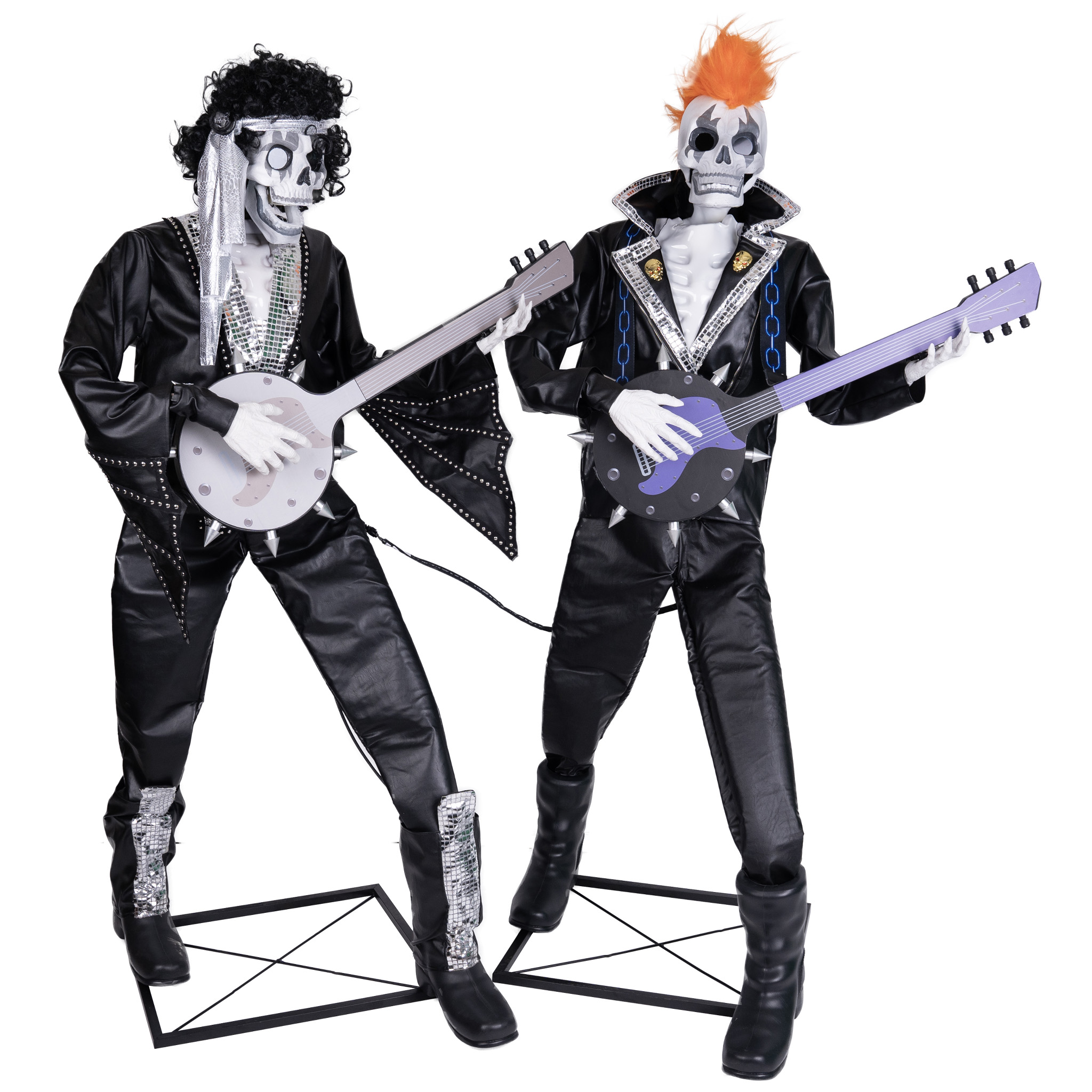 Punk Rock Skeleton Duo Animatronic – 185cm - Image 2