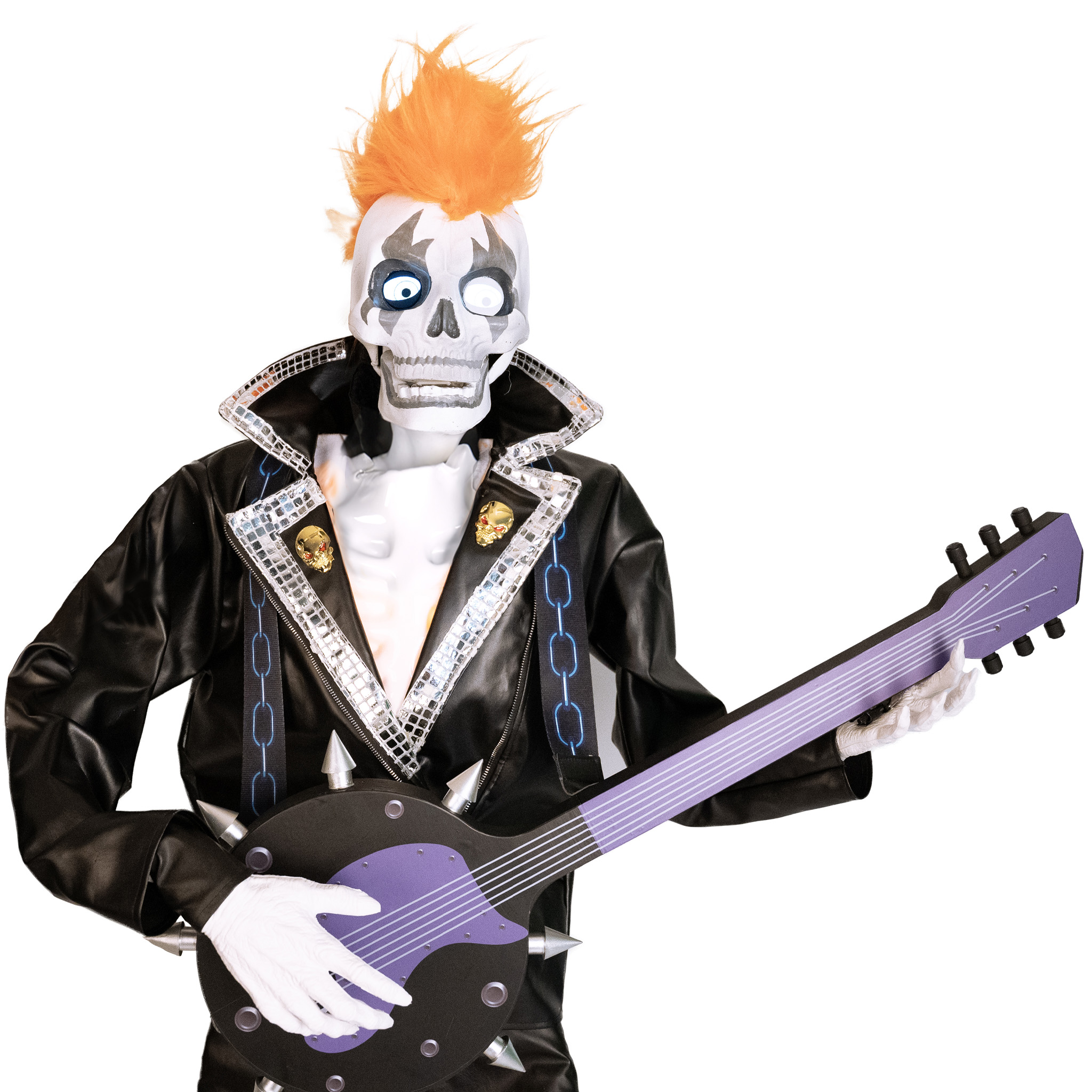 Punk Rock Skeleton Duo Animatronic – 185cm - Image 4