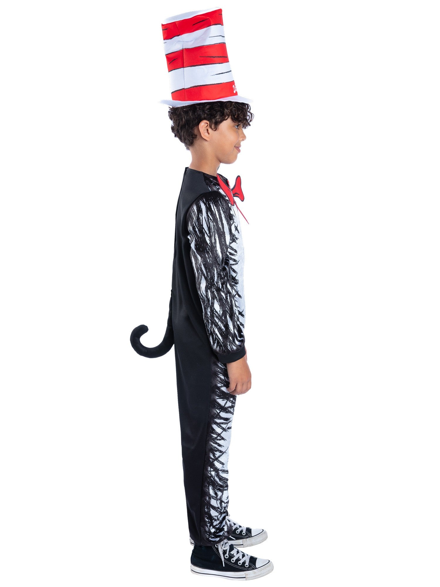 Dr Seuss Cat In The Hat Costume – Children’s Jumpsuit & Hat (Licensed) - Image 3