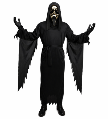 Ghost Face Gold Scream Mask / Costume
